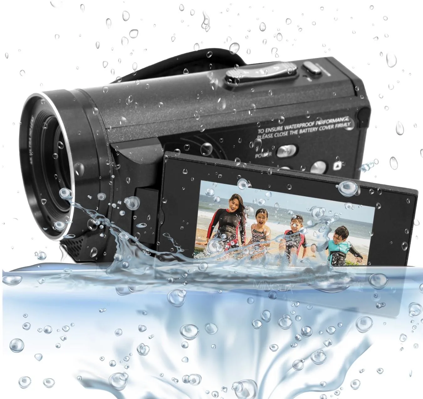 Minolta 4K Uhd Waterproof Camcorder