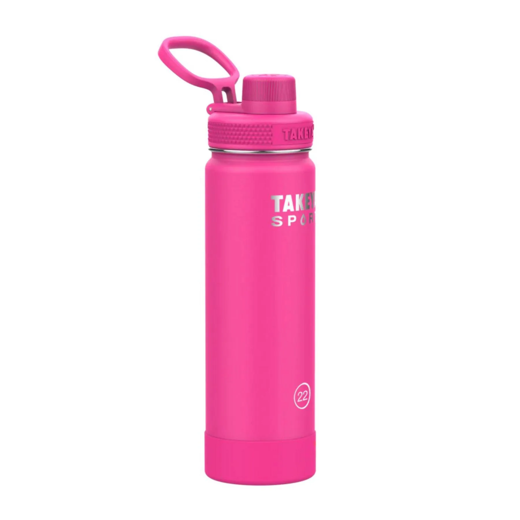 22 oz Takeya® Stainless Steel Insulated Sport Water Bottle w/ Spout Lid view 4
