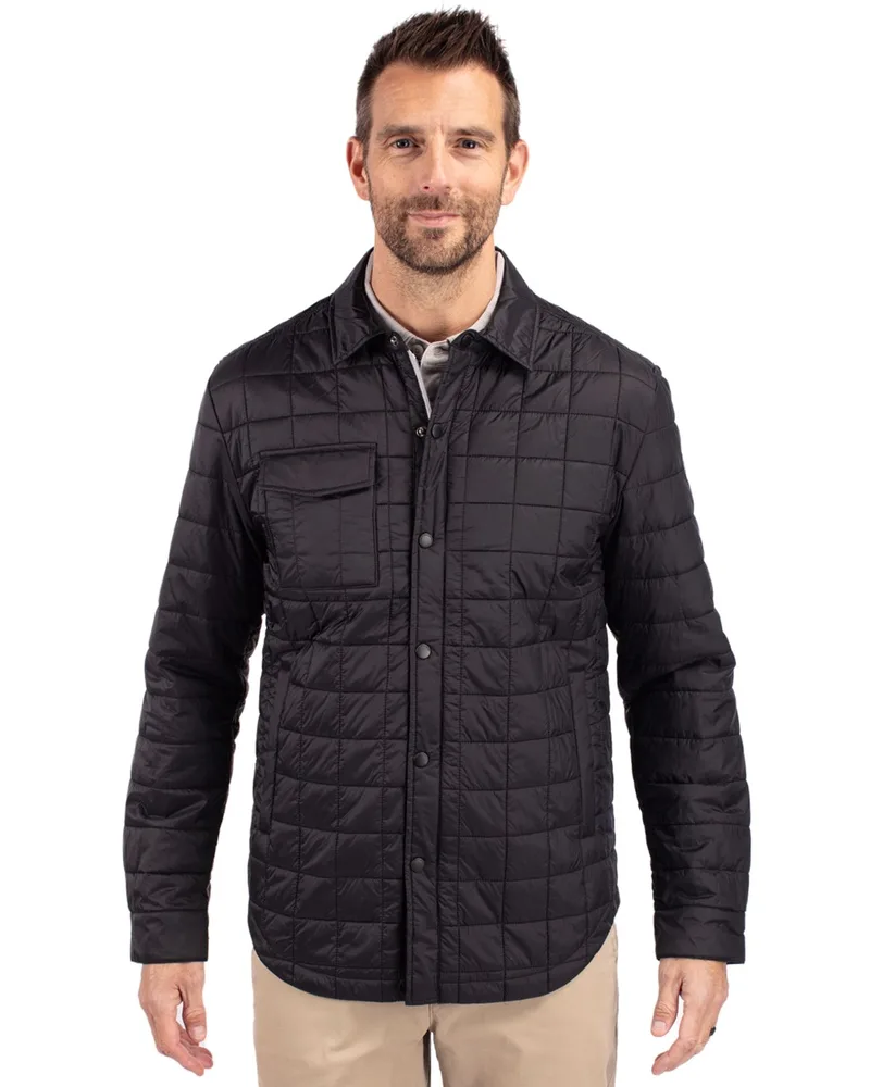 Cutter & Buck Rainier PrimaLoft® Mens Eco Insulated Quilted Shirt Jacket