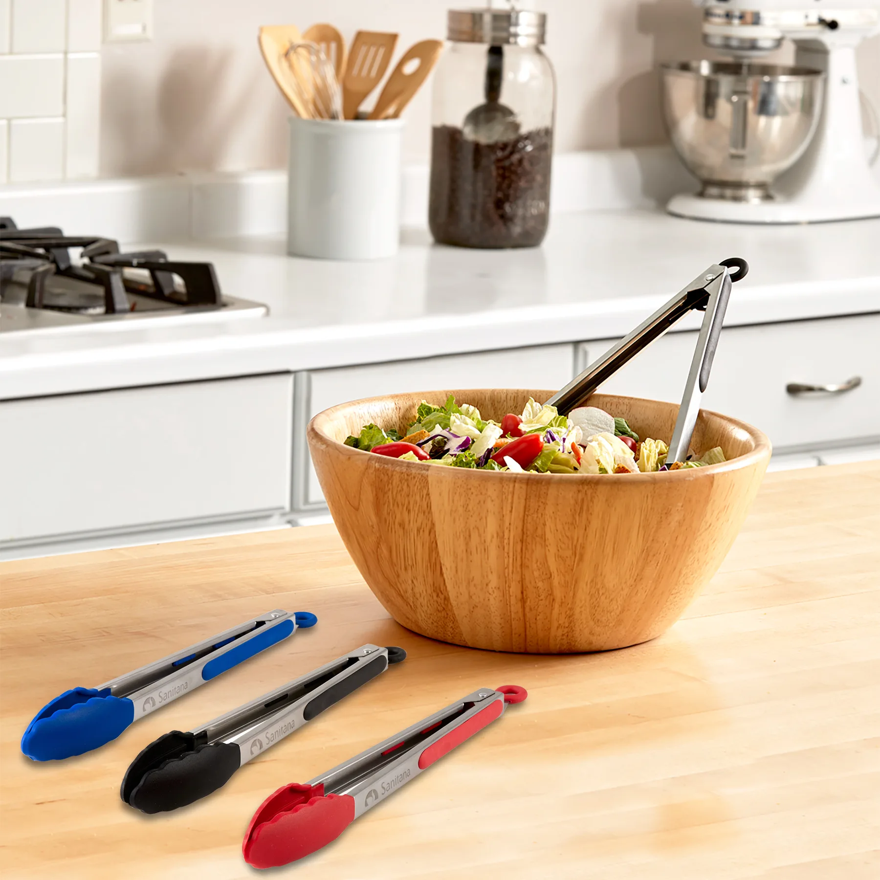 12" Silicone Kitchen Tongs