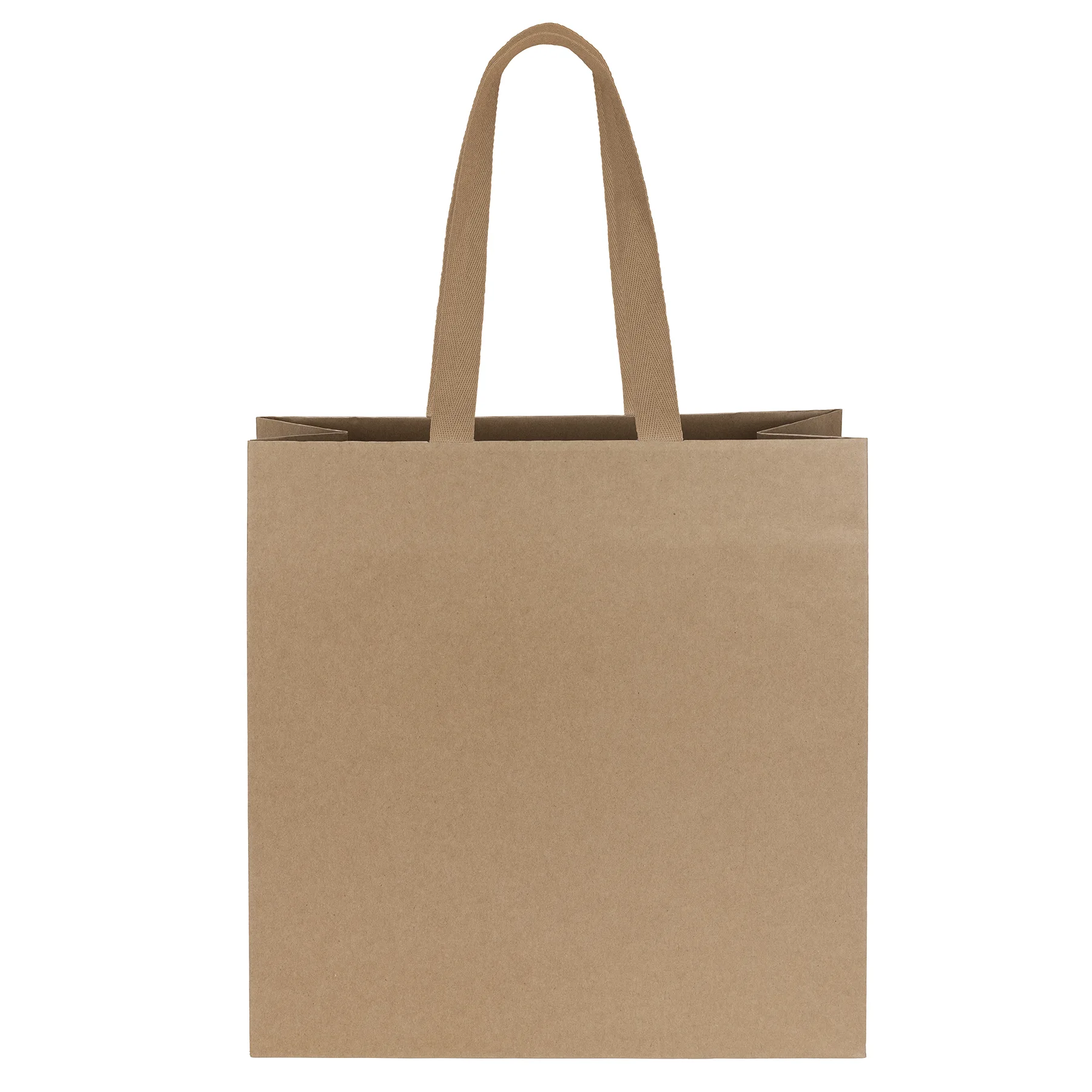 Tuscan™ - Eco Kraft-Brown Matte-Laminated Eurotote - Foil Print (14" x 5" x 14") view 2