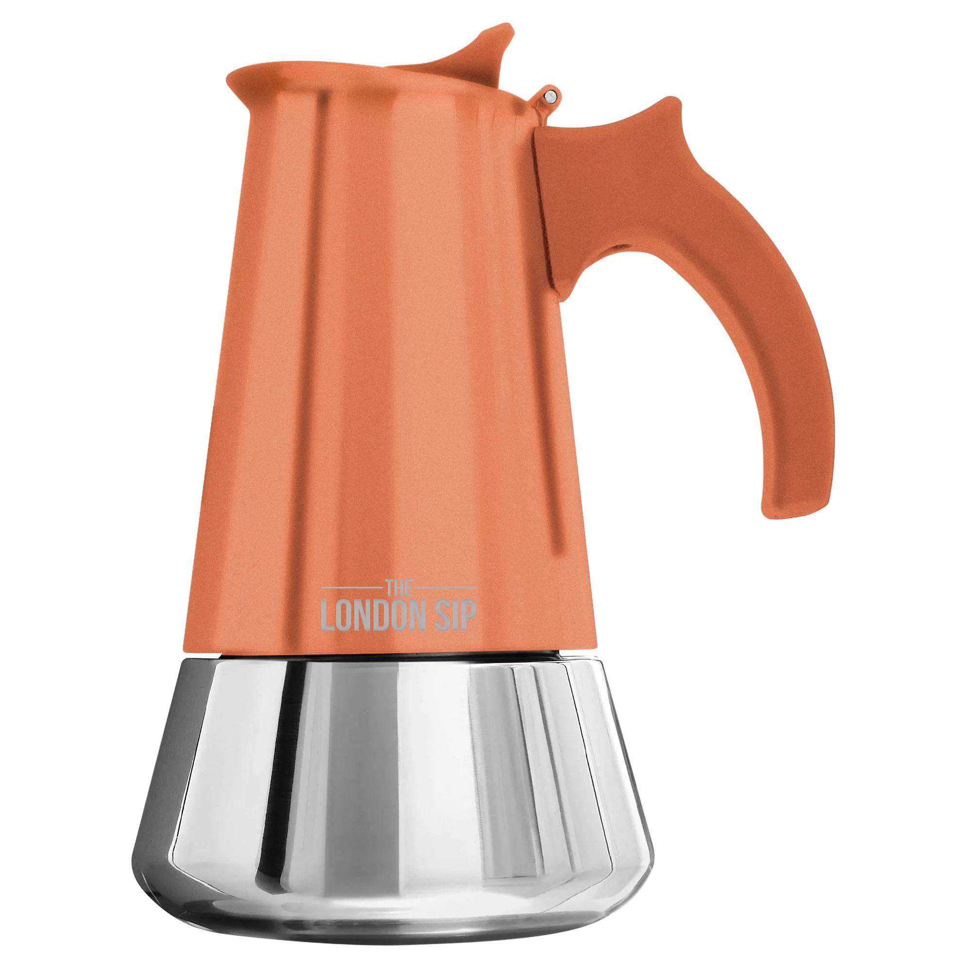 KitchenSupply London Sip - Stainless Steel Espresso Maker 3-Cup, Copper