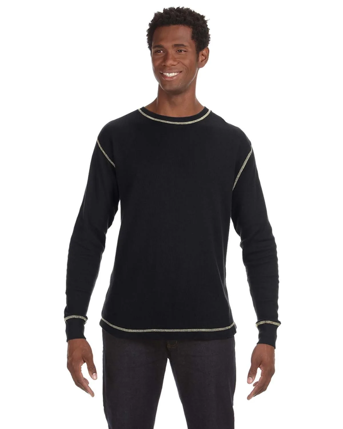 J AMERICA Men's Vintage Long-Sleeve Thermal T-Shirt