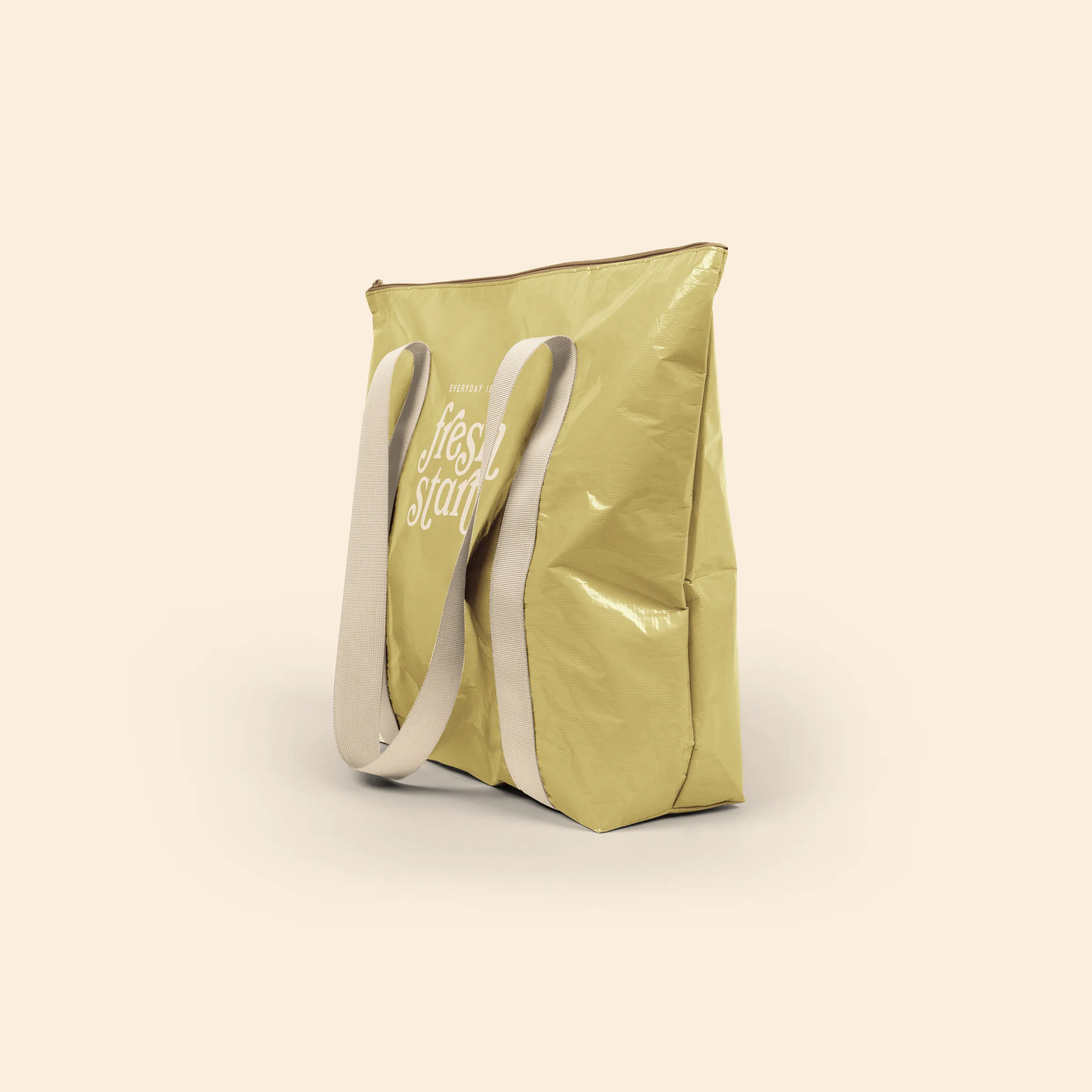 Light Olive Beige Logo Side