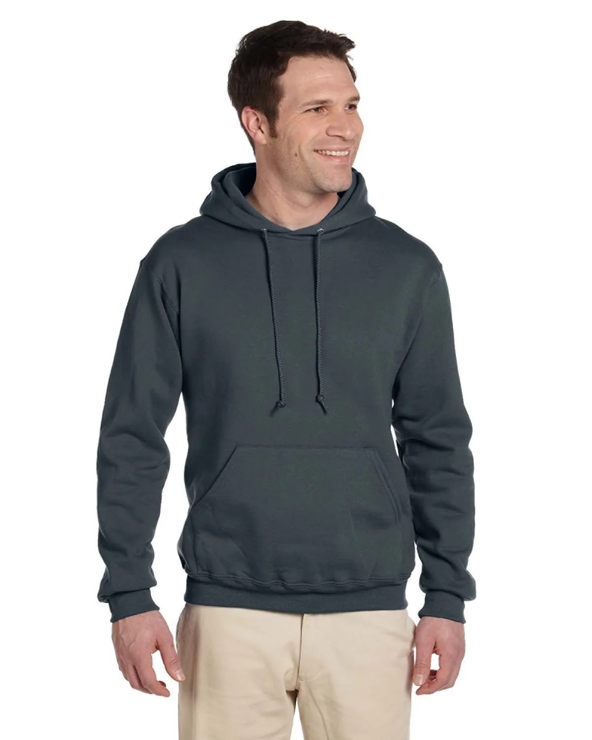 Jerzees Adult Super Sweats® NuBlend® Fleece Pullover Hooded Sweatshirt view 3