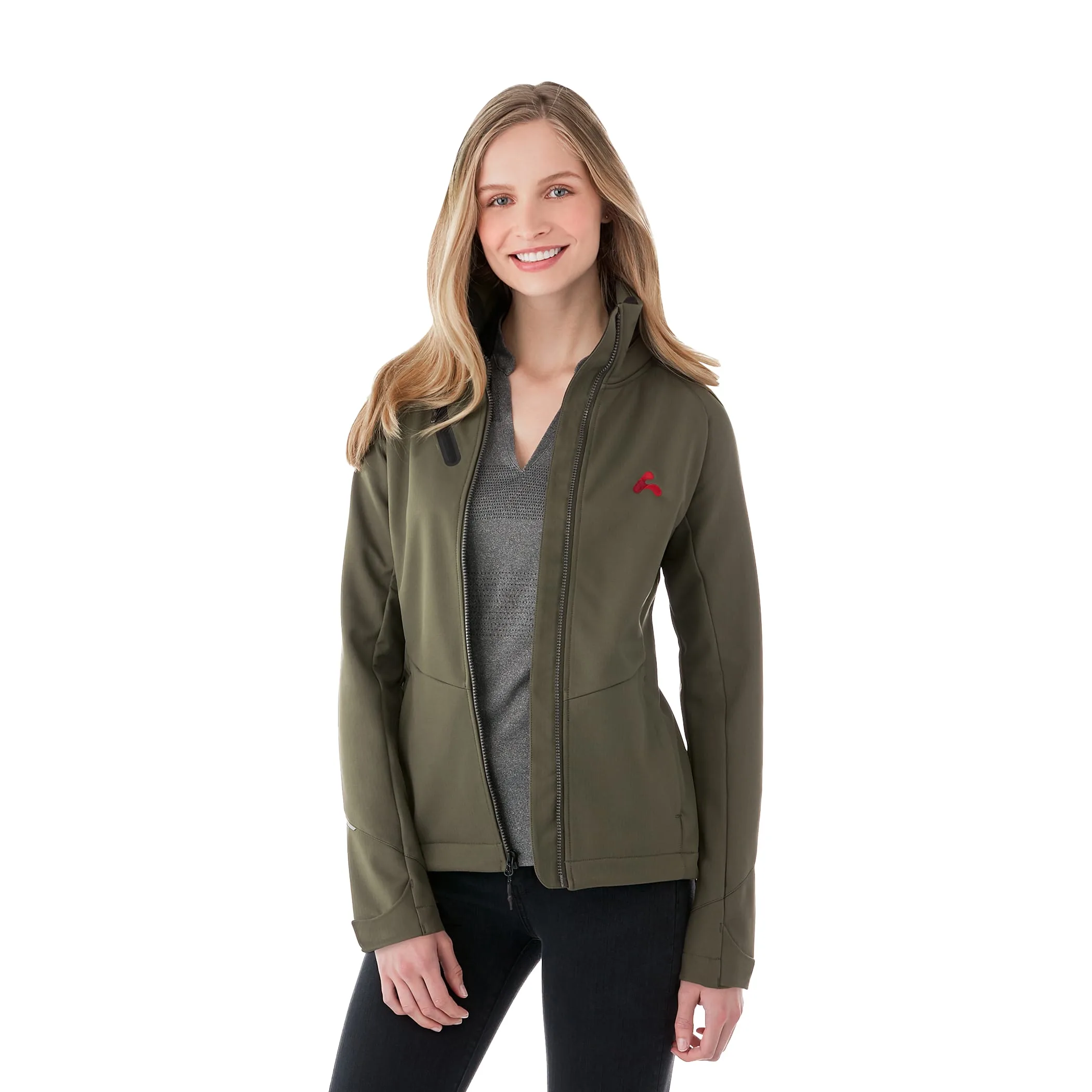 Women's PEYTO Waterproof Softshell Jacket with Roll-Away Hood