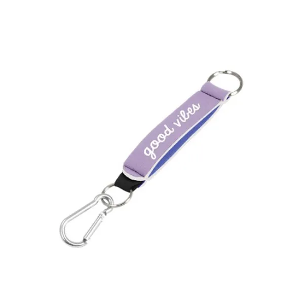 Wrist Strap Key Holder w/Carabiner Clip & 2 Key Rings view 2