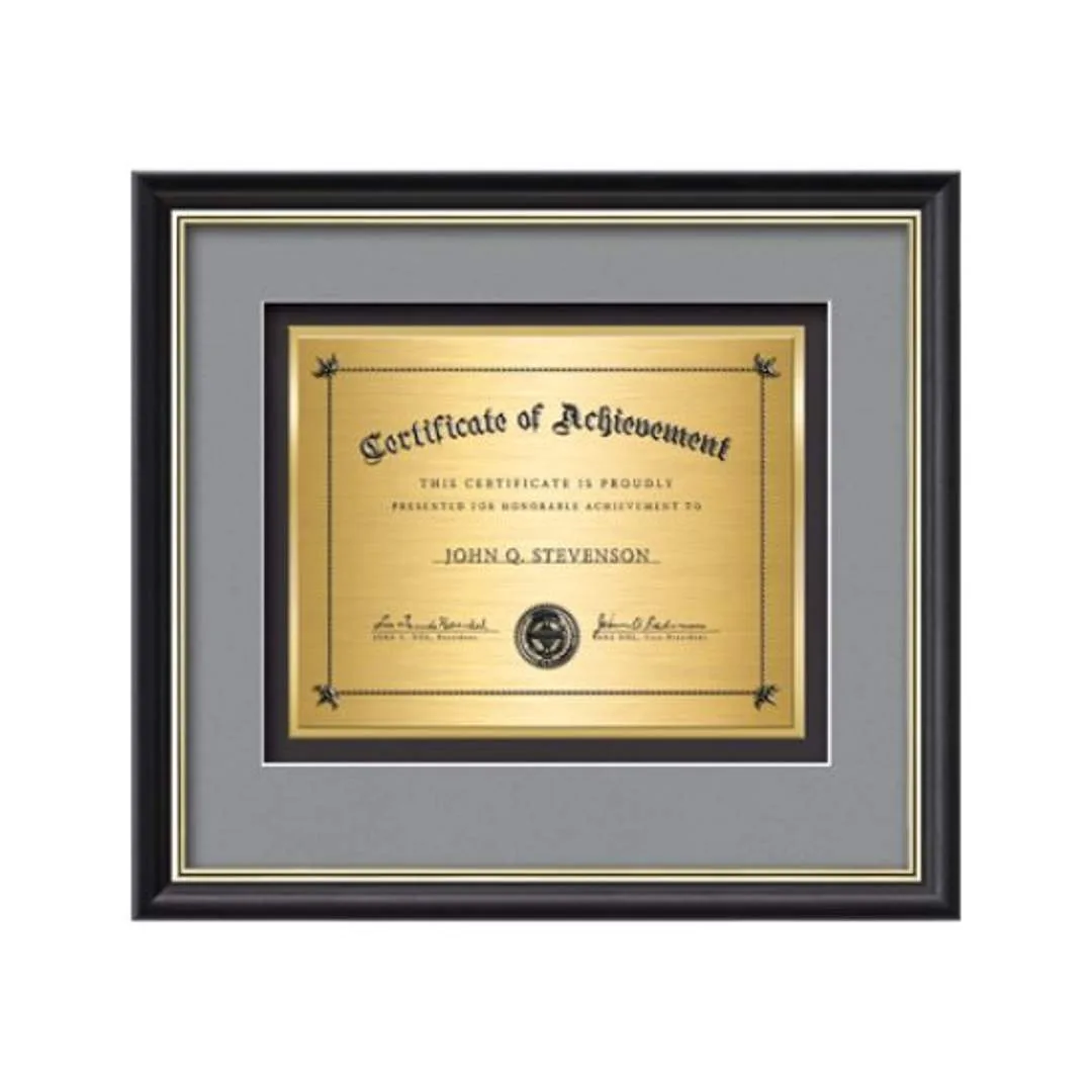 Baron Certificate TexEtch - Mahogany/Silver