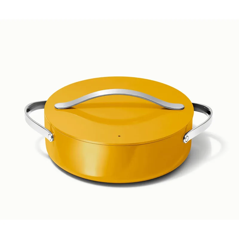 Caraway 6Qt Nonstick Ceramic Rondeau Pan W/ Lid Marigold