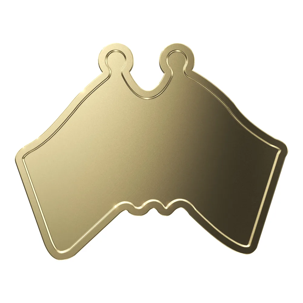 Express Dual Flag Shaped Lapel Pin view 2