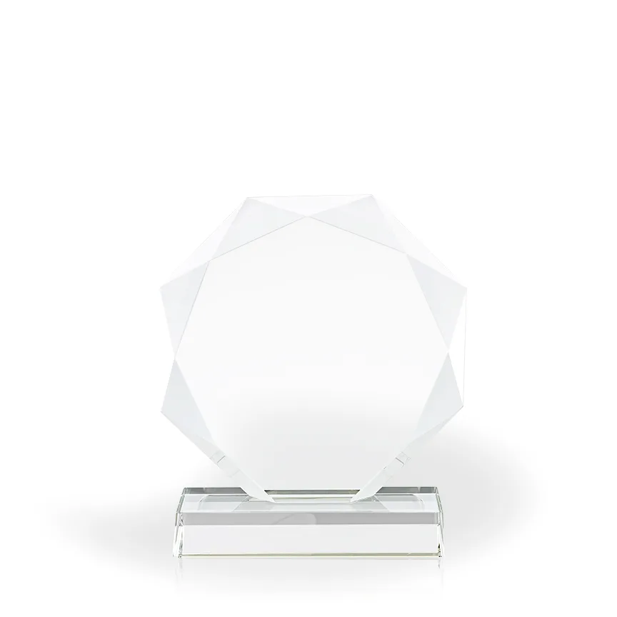 Majestic Octagon Diamond Crystal Award, Medium view 2