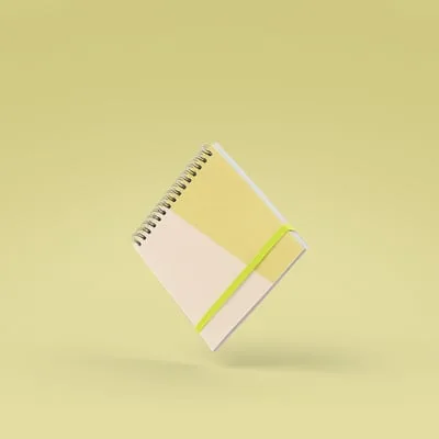 Square Notebook - Small - Coil - Solid Cover view 2