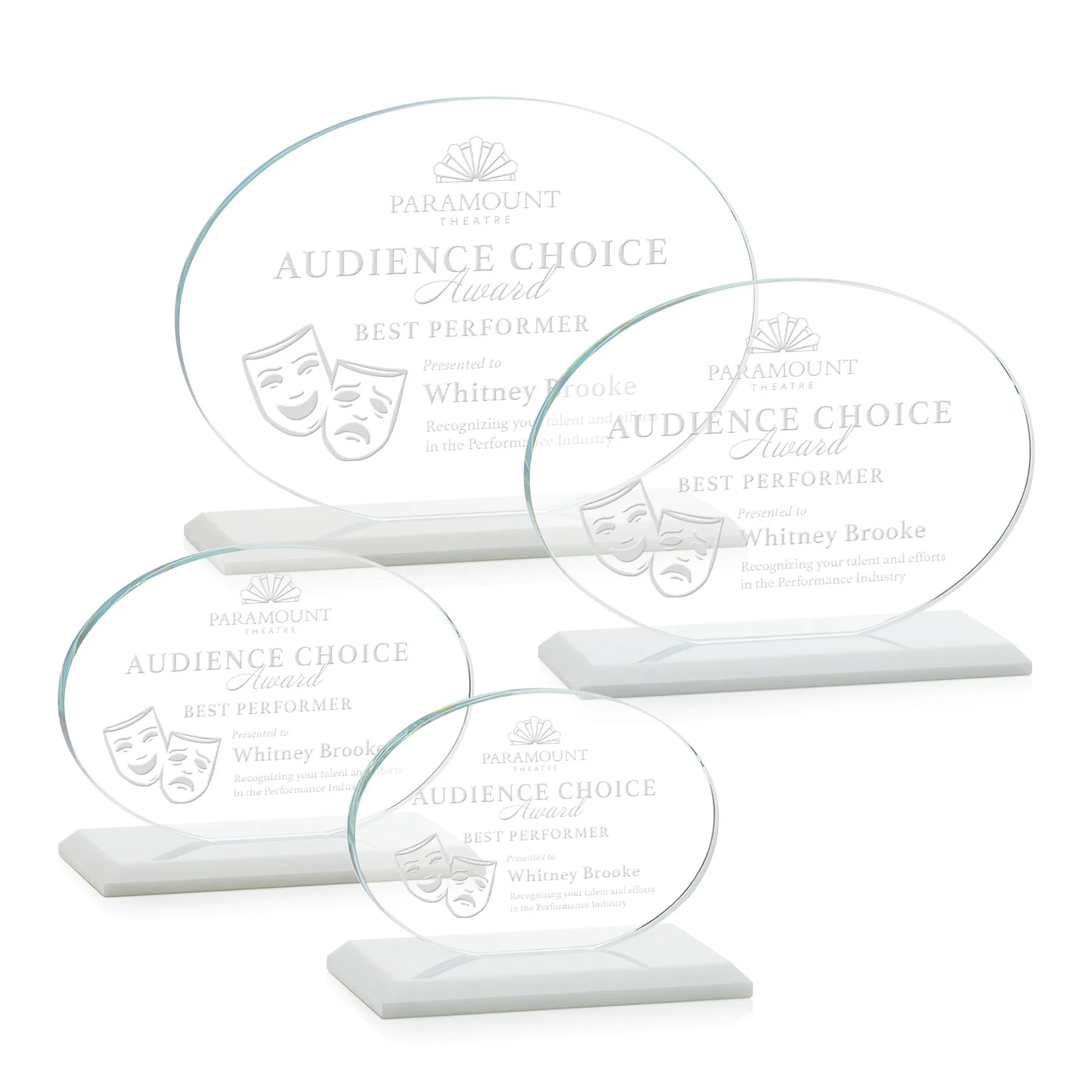 Deep Etch, Horizontal, White