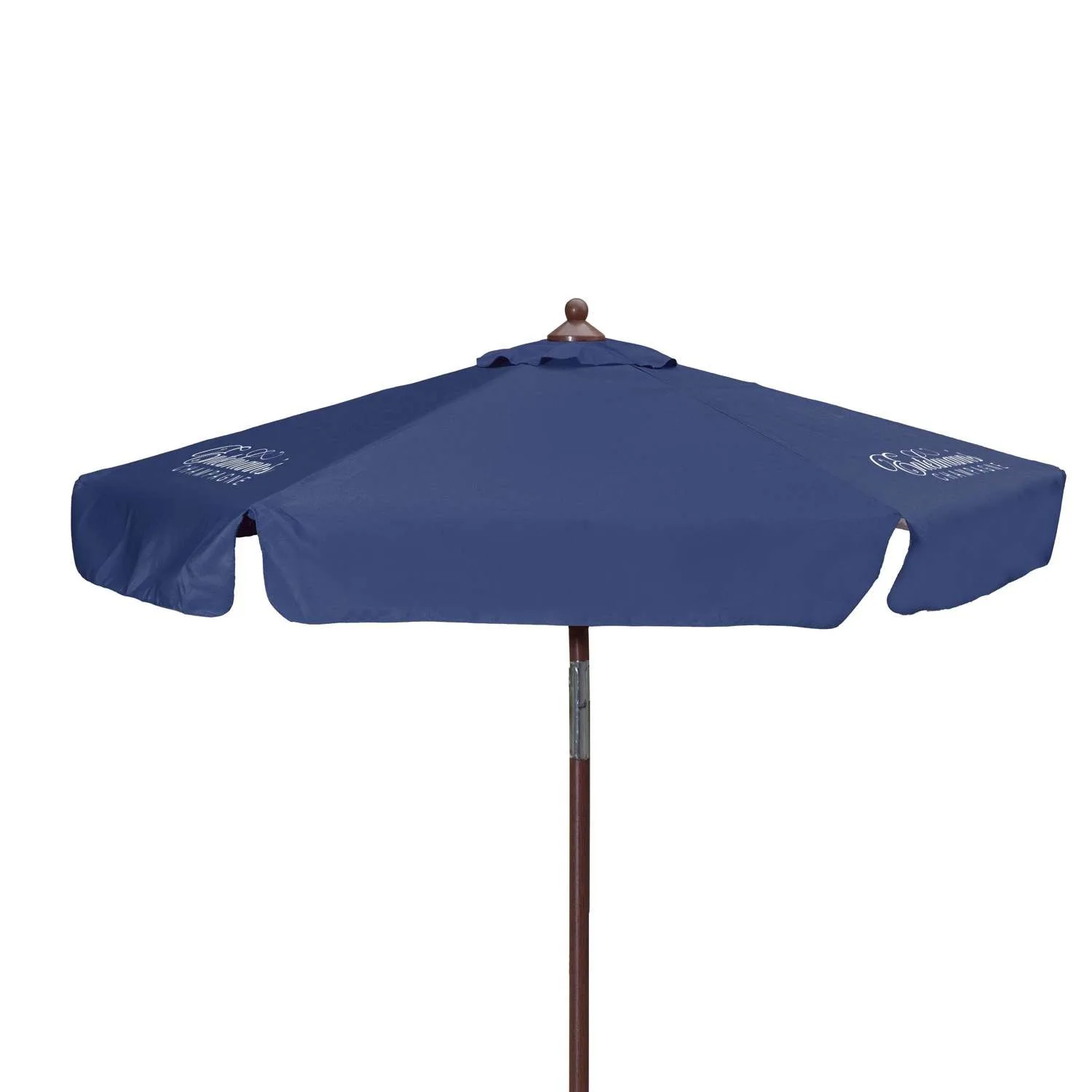7' Wood Look Tilting Umbrella With Valance (3 Imprints)