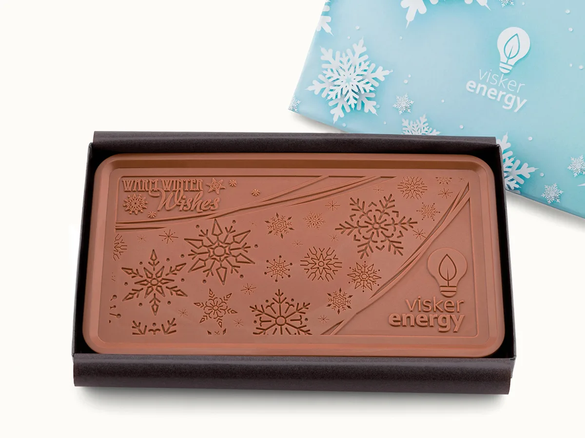 Giant 2lb. Engraved Chocolate Bar with Classic Custom Packaging view 4