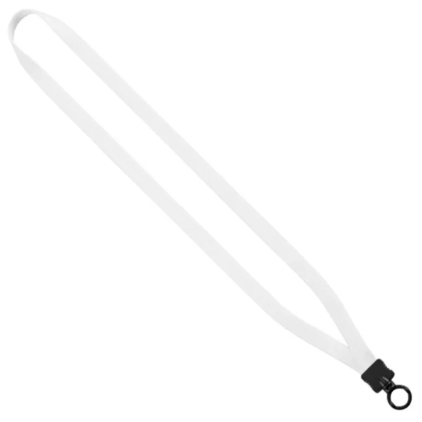 1/2" Dye-Sublimated Stretchy Elastic Lanyard with Plastic Clamshell and Plastic O-Ring view 2