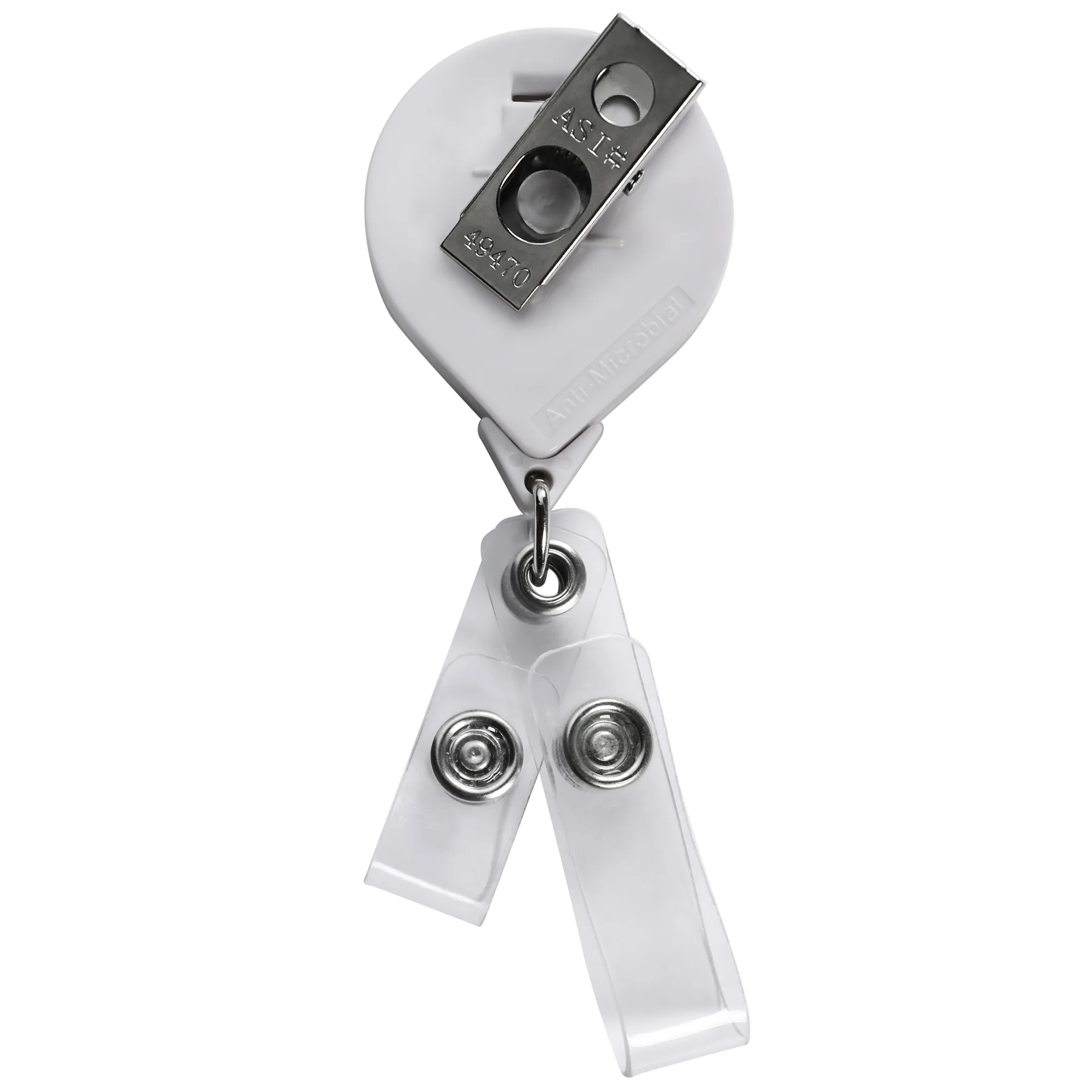 Anti-Microbial Round 2 Strap Retractable Badge Reel view 3