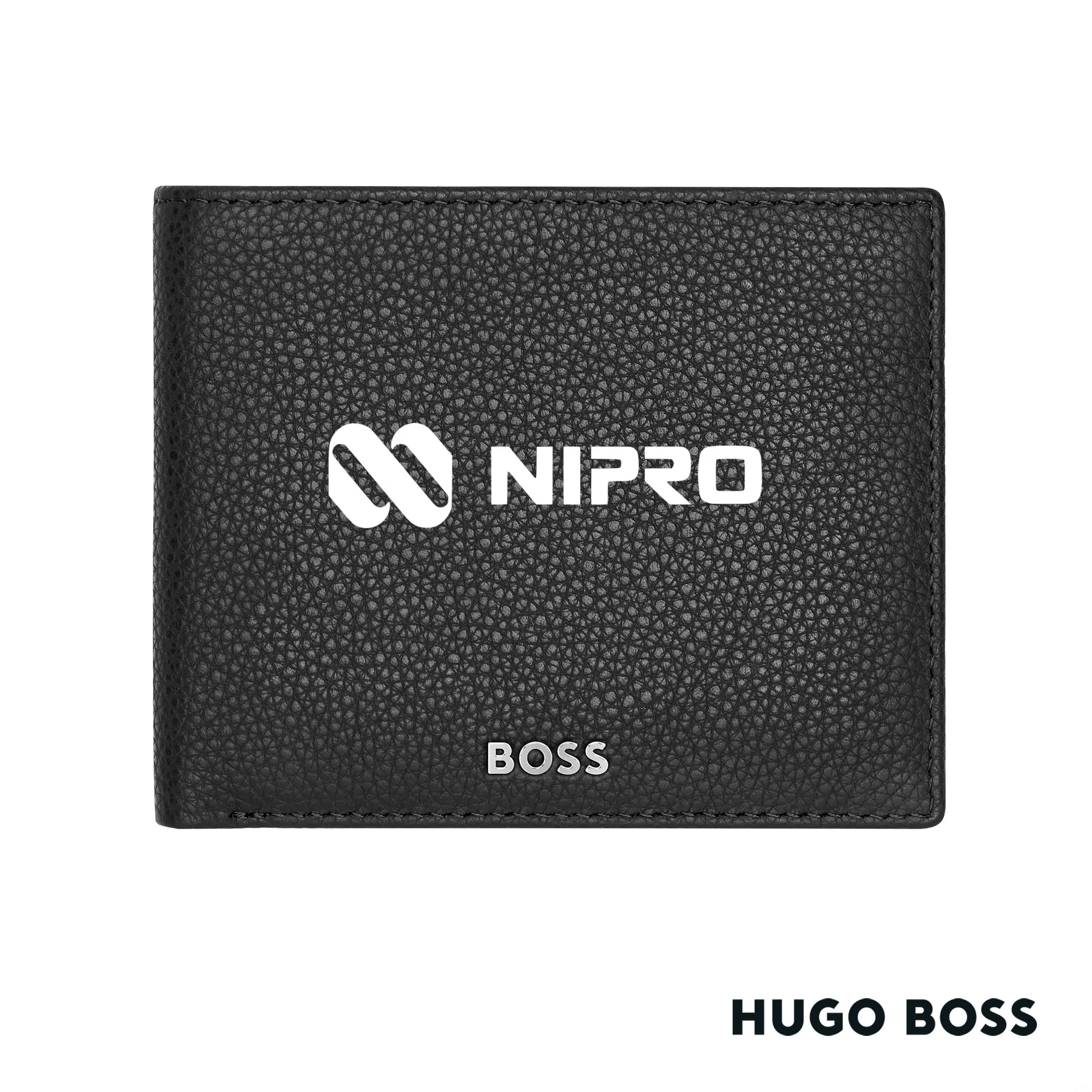 Hugo Boss® Classic Grained Wallet w/flap — Hugo Boss® Classic Grained Wallet w/flap