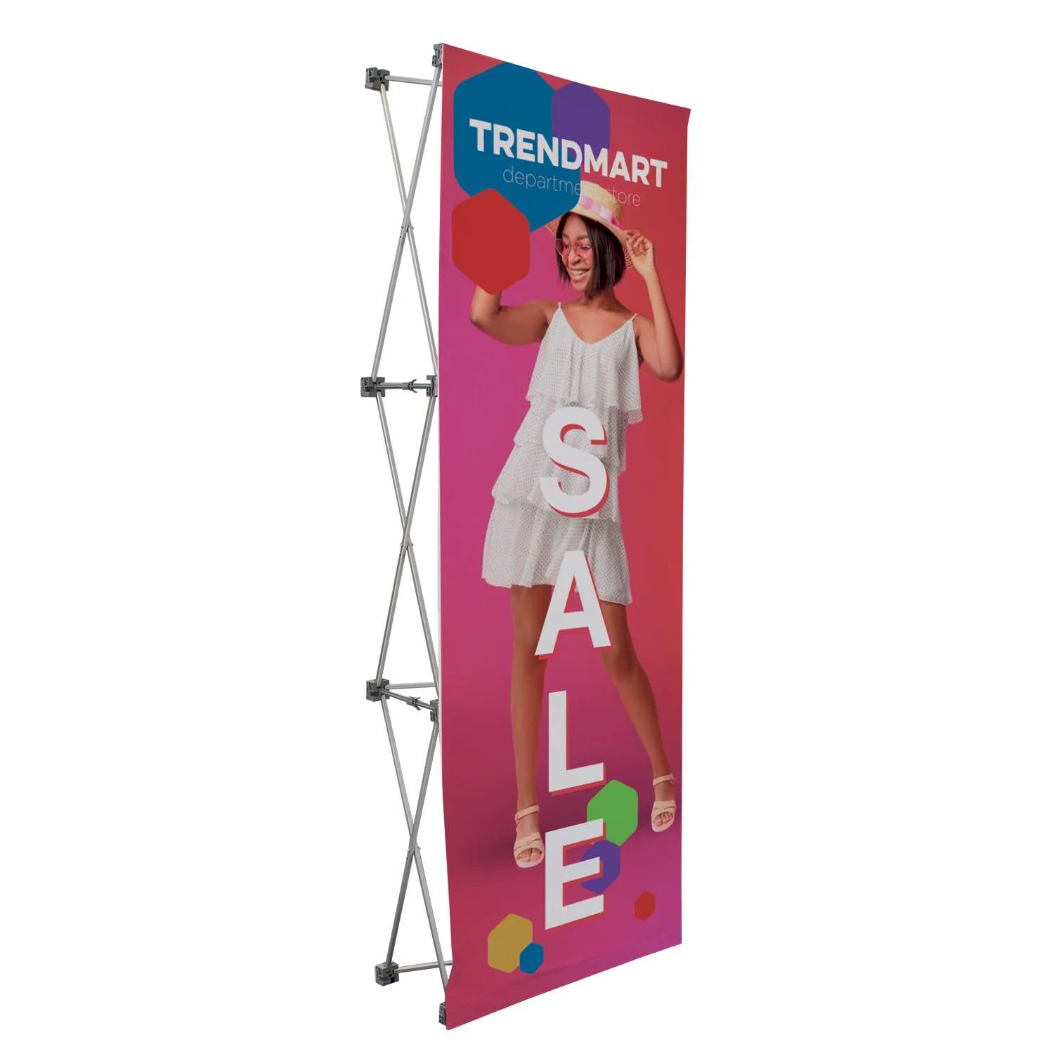 3' Straight Splash Floor Display Face Kit (Poly Knit)