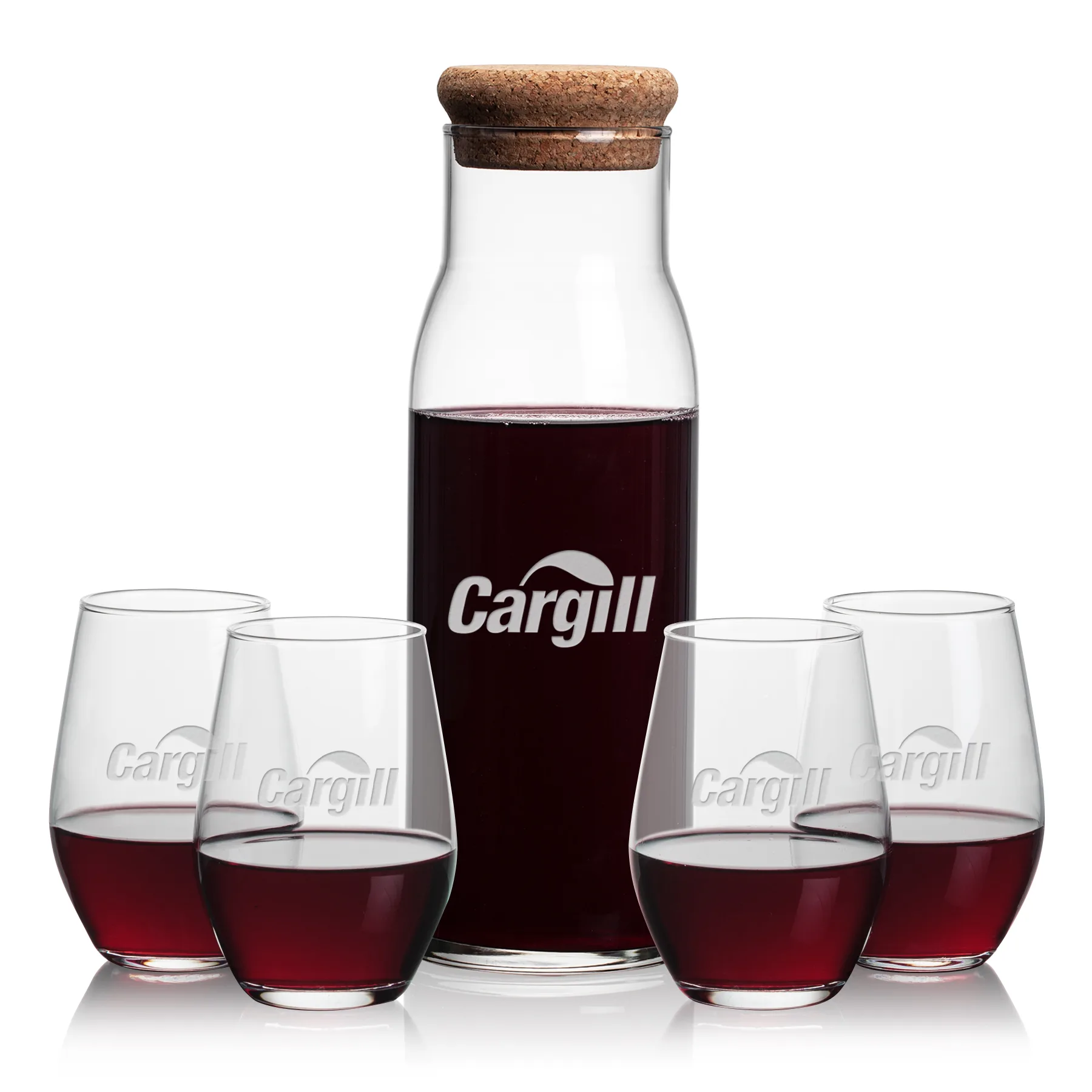 Carafe & 4 Stemless