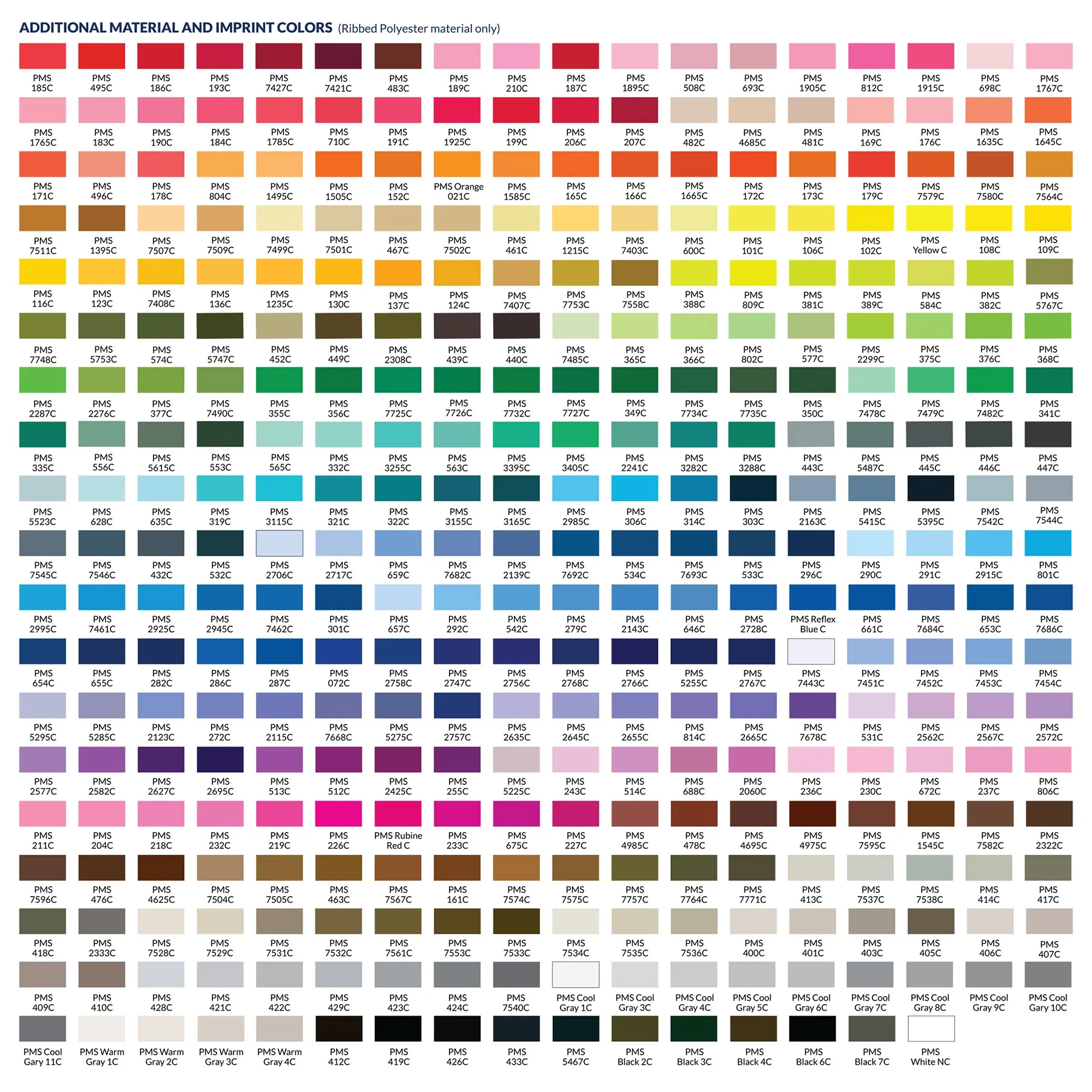 Additional Standard Colors