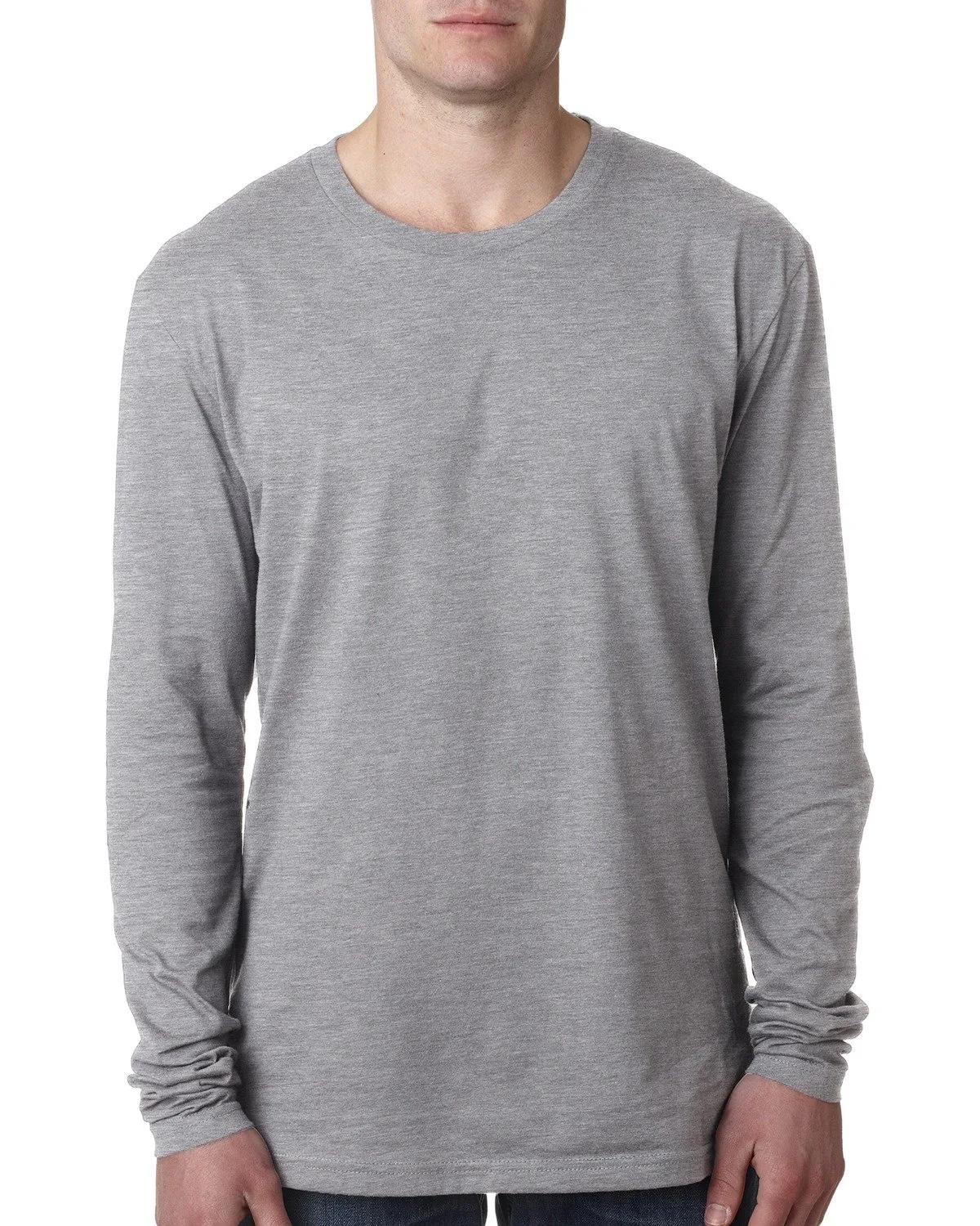 NEXT LEVEL APPAREL Men's Cotton Long-Sleeve Crew view 5