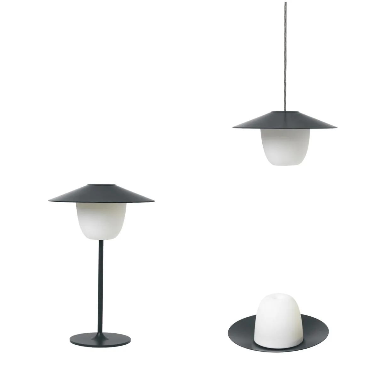 Blomus Ani Lamp 3" 1 Rechargeable Led - Magnet Gray