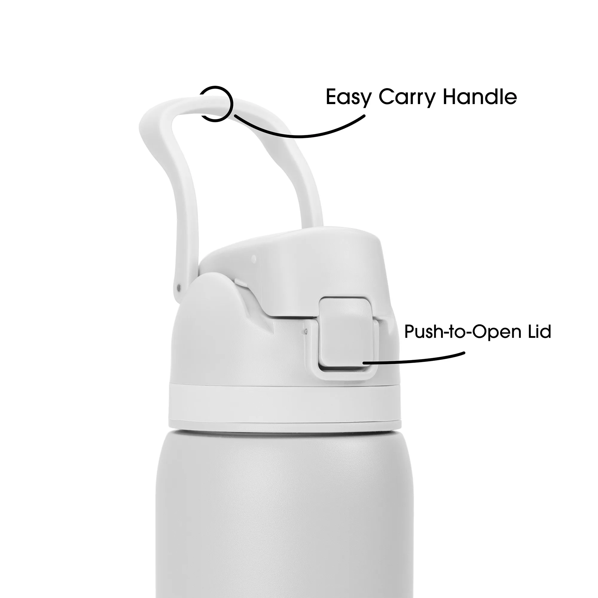27 Oz. Solid Stainless Steel Pop Straw Bottle view 4