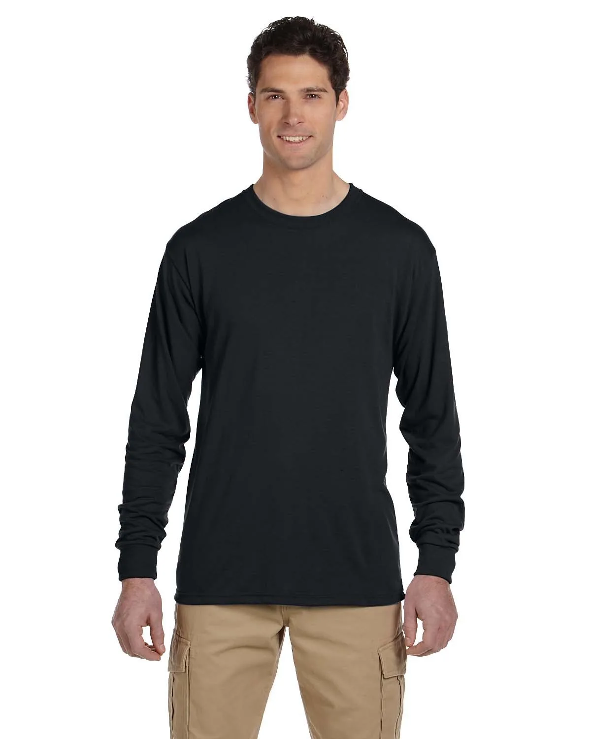 Jerzees Adult DRI-POWER® SPORT Long-Sleeve T-Shirt view 2