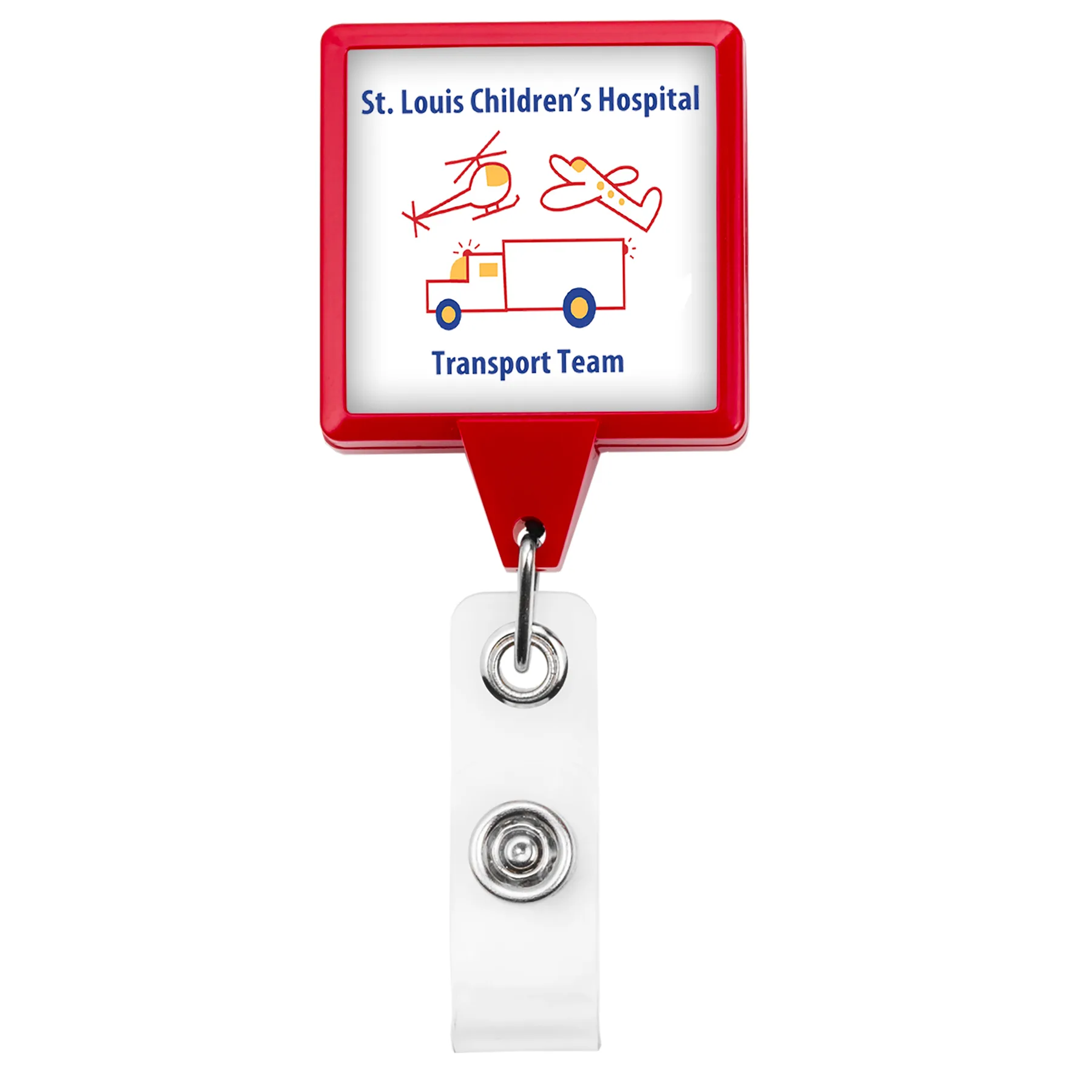 Magnet Back Jumbo Square Retractable Badge Reel view 6