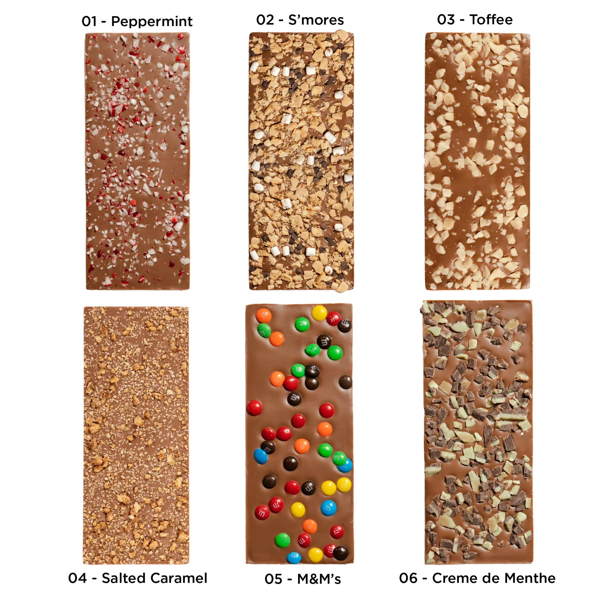 Milk Chocolate 1.75oz Bar 3-Pack w/ Toppings view 2