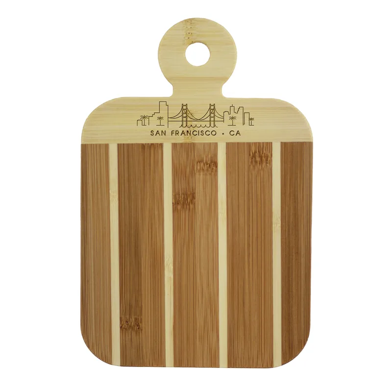 Striped Paddle San Francisco City Skyline Board
