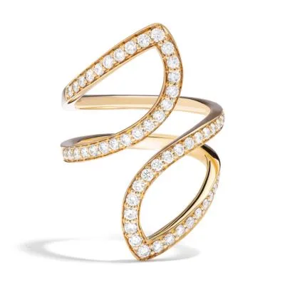 Jilco Inc Diamond Pave Wrap Ring - Size 6