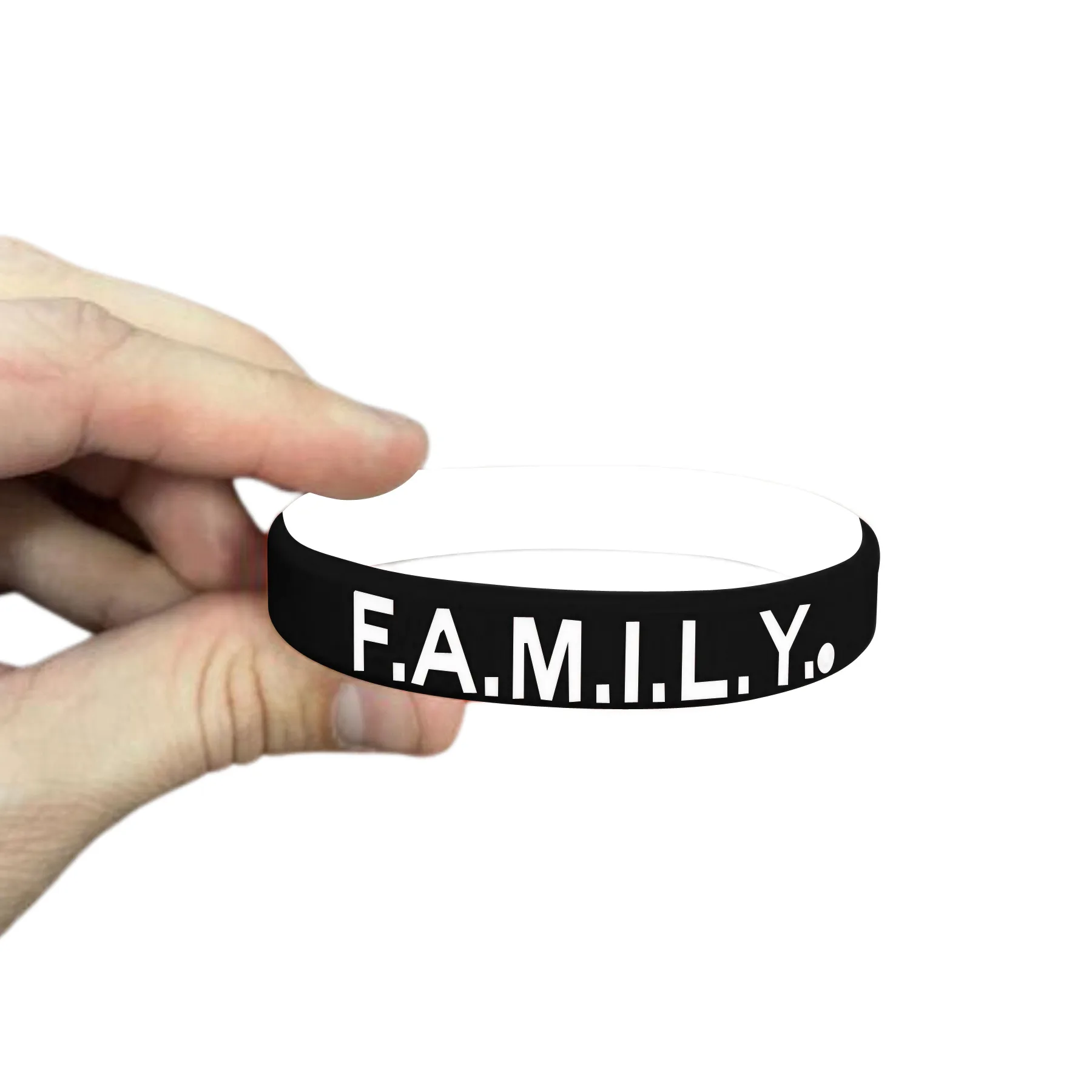 1/2" Rush Debossed Awareness Bracelet (2 Ply) view 4