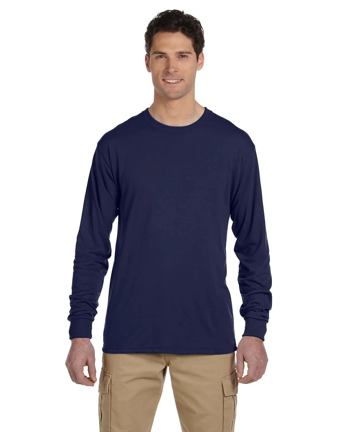 Jerzees Adult DRI-POWER® SPORT Long-Sleeve T-Shirt view 3