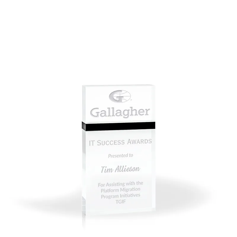 Capri Black Accent 4x7 Award