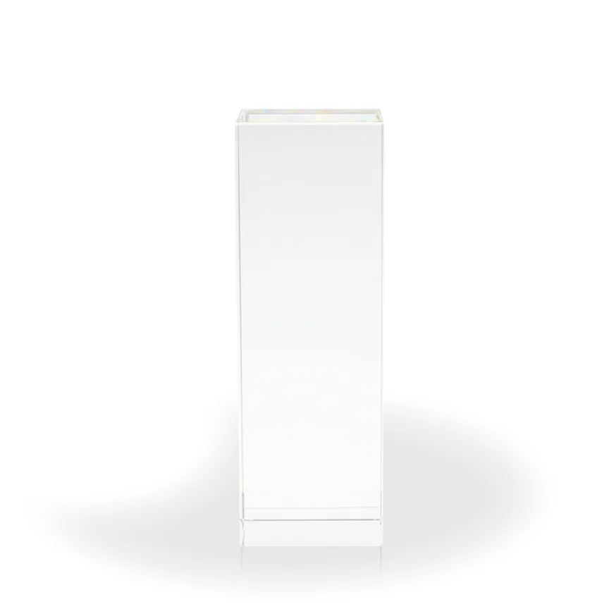 Alexis Clear Crystal Column, Large - UV Printed view 2