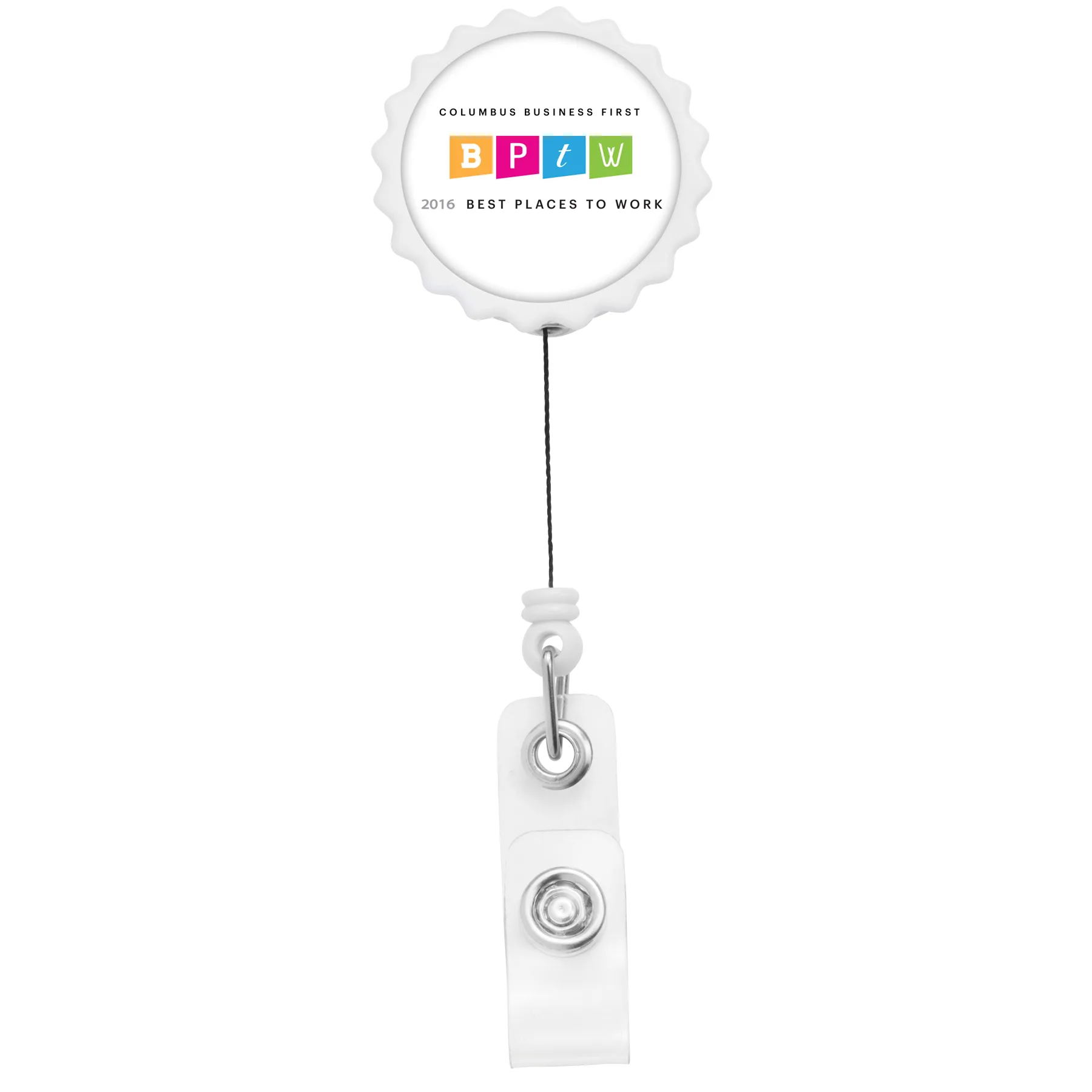 Bottle Cap Retractable Badge Reel view 7