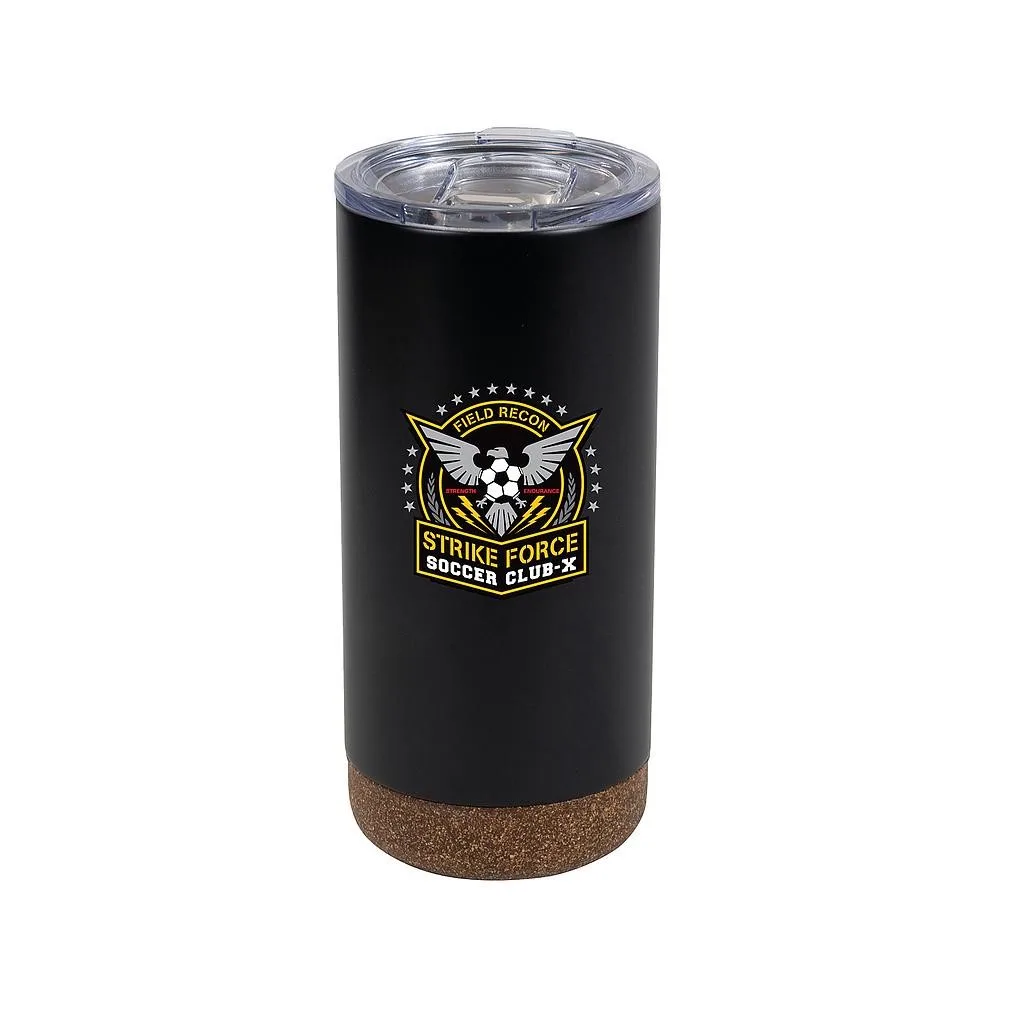 Cork Bottom 16oz Stainless Steel Vacuum Tumbler view 2
