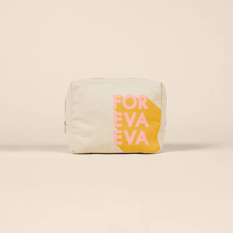 Natural Canvas Beige Logo Front