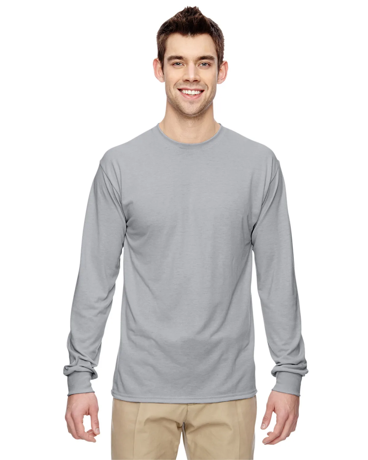 Jerzees Adult DRI-POWER® SPORT Long-Sleeve T-Shirt view 7