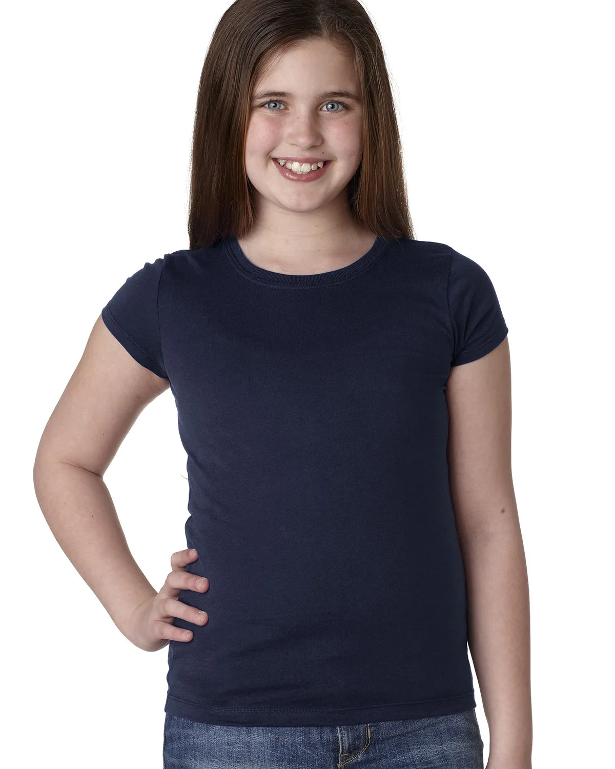 NEXT LEVEL APPAREL Youth Girls' Princess T-Shirt view 7