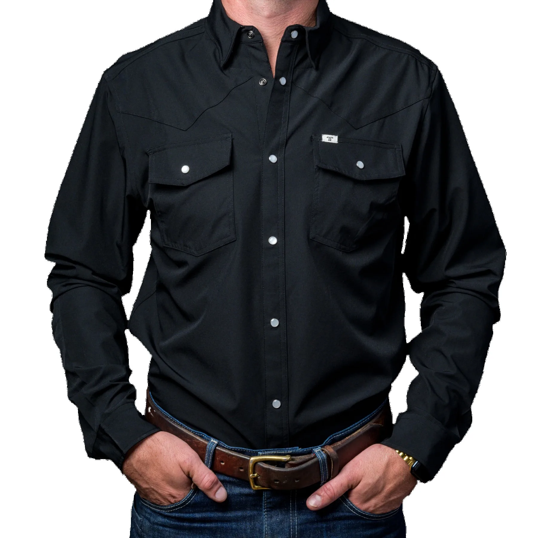 Men's Ferrell® Long Sleeve Snap Shirt view 6