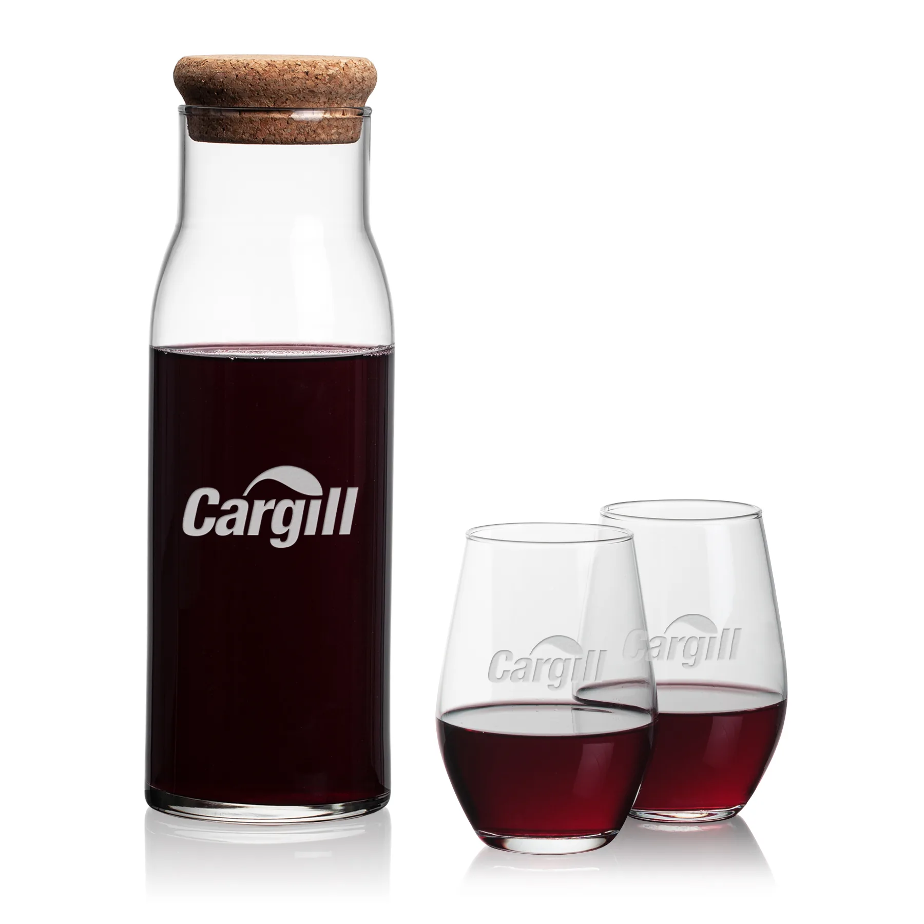 Carafe & 2 Stemless