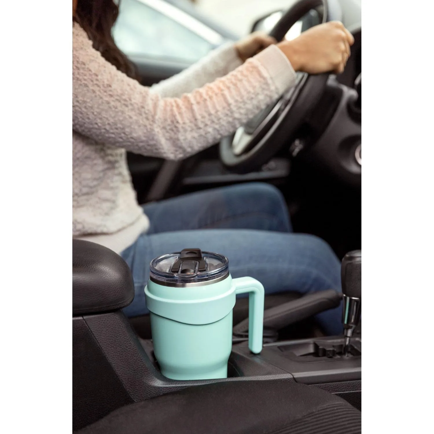 40 oz Hydrapeak® Stainless Steel Insulated Roadster Tumbler w/ Straw Lid view 4