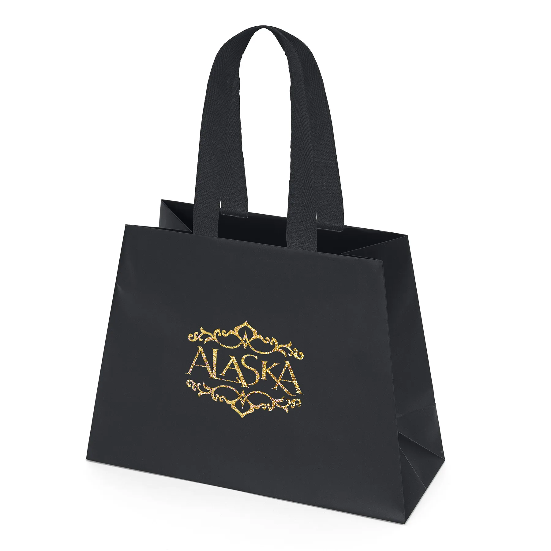 Everest - Trapezoid Eurotote - Foil Print (7 3/4" x 4" x 7 1/2")