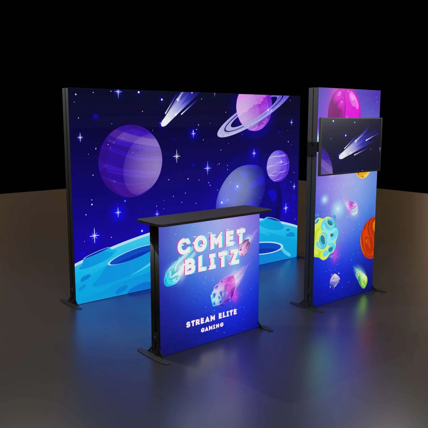 6.5'H Astra Modular Booth Kit 2