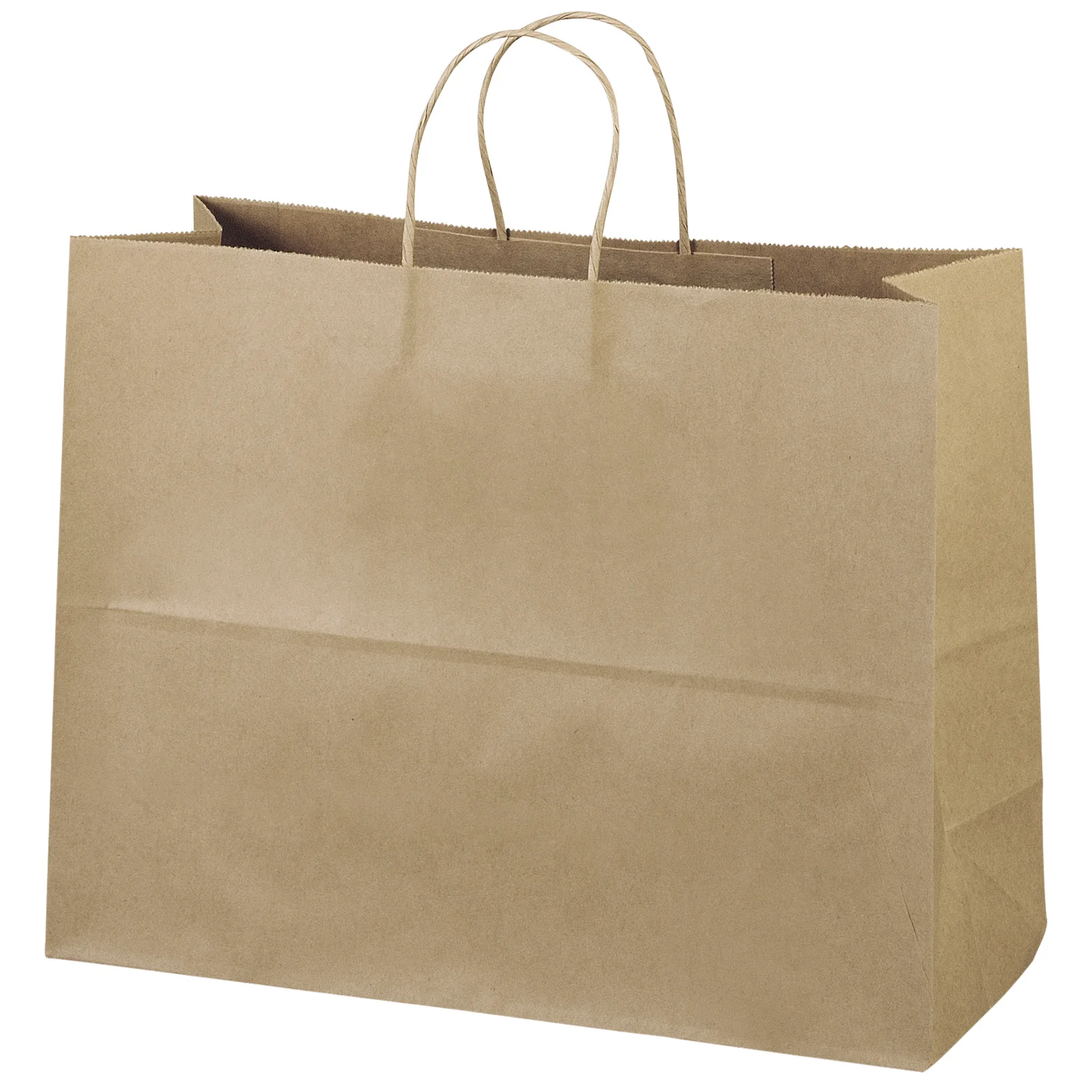 Eco Vogue - Kraft-Brown Shopper - ColorVista (16" x 6" x 12") view 2