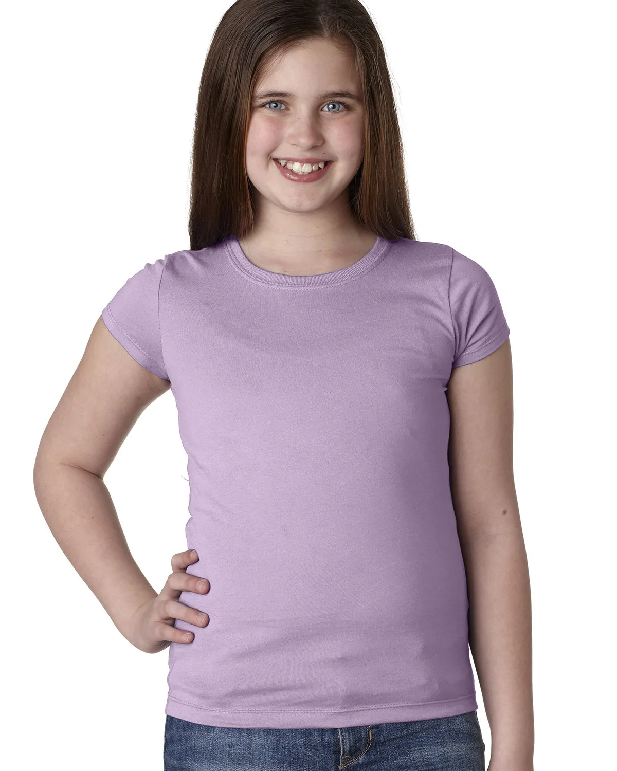 NEXT LEVEL APPAREL Youth Girls' Princess T-Shirt view 6