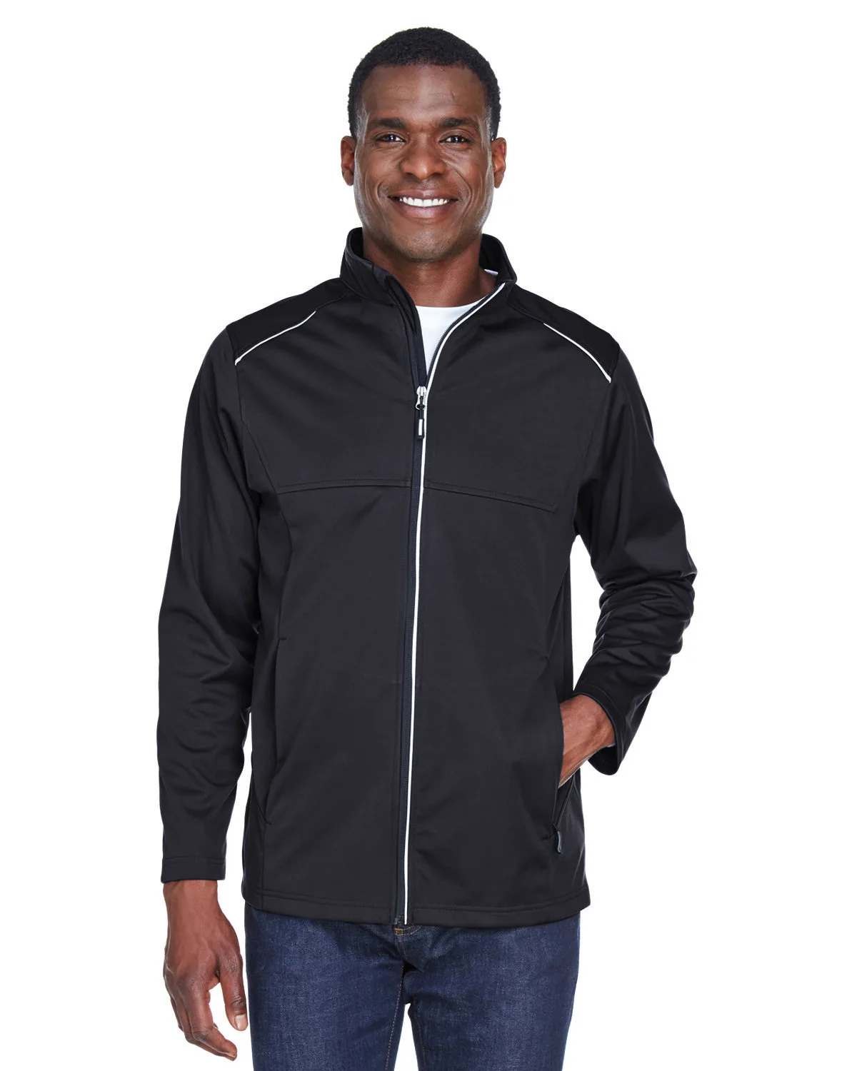 CORE365™ Men's Tall Techno Lite Three-Layer Knit Tech-Shell Jacket